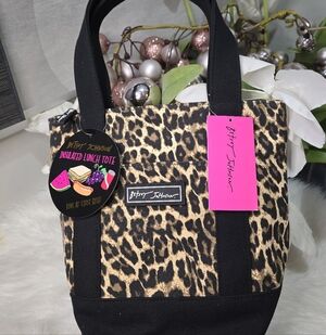 Betsey Johnson Leopard Print Lunch Tots New